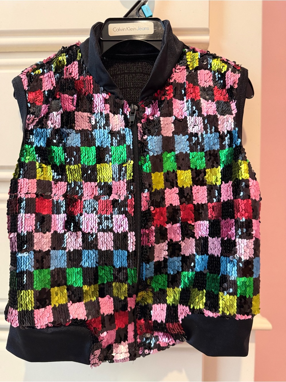 Weissman sequin dance vest